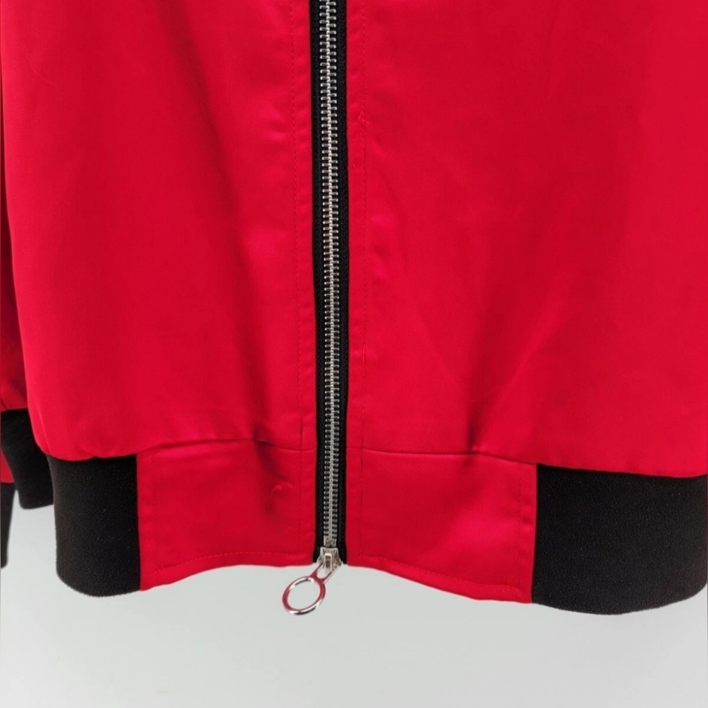 Vie+Richie Jacket XL Red Mediano Rayon Red Crown Holder (EUC) - Picture 10 of 13